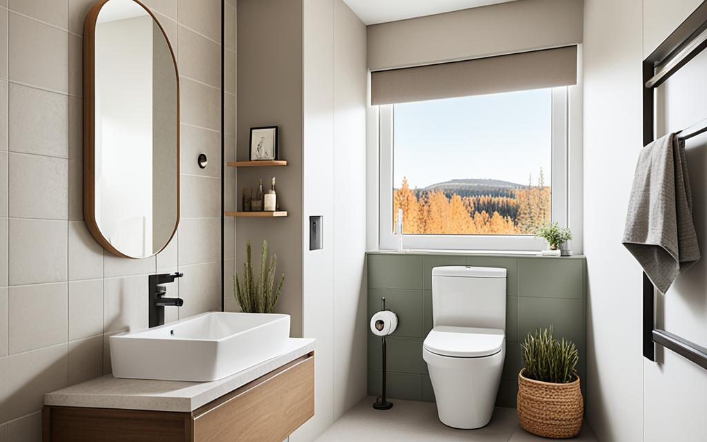 small toilet ideas with window